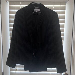 Calvin Klein Dark Pinstripe Jacket and Pants